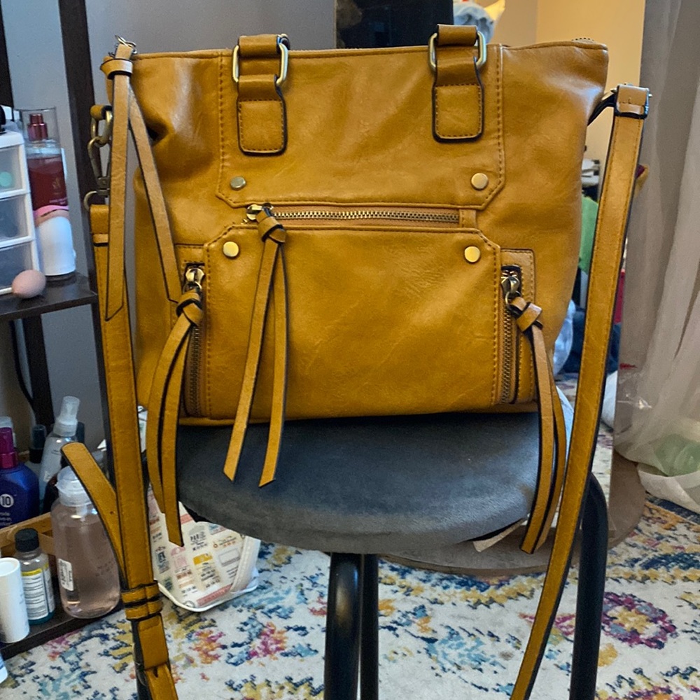 Tan/mustard color bag from Francesca’s